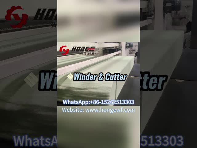 Nonwoven Winding And Cutting Machine For Wadding Line