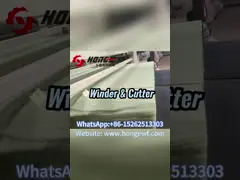 Nonwoven Winding And Cutting Machine For Wadding Line