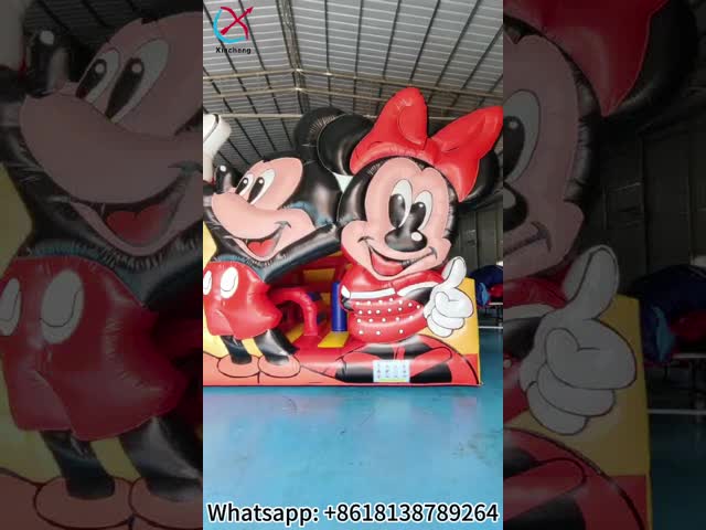 Suppiler Inflatable Mickey Mouse And Minnie Bouncy House With Slide Combo