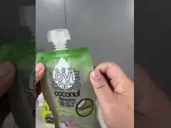 Aluminum Foil Nozzle Bag For Food Packaging Stand Up Pouch For Milk Drinks Milk Tea Jelly Tea