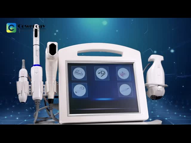 4 в 1 HIFU лицевой аппарат 4D сфокусированного УЗИ антиморщины HIFU тела Slimming Machine видео