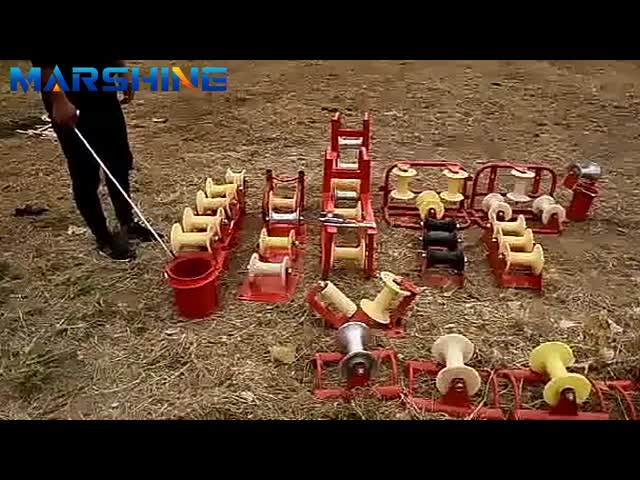 CCC сертифицированный нейлоновый литой алюминиевый кабельный ролик с высокой грузоподъемностью