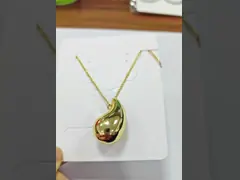 2024 Double Teardrop Fashion 18K Gold Plated Earrings and Customized Logo Acceptance