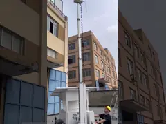 Mobile Solar Surveillance Trailer Security camera trailer For Construction Works