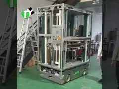 LCD Panel Transportation AGV Automated Guided Vehicle Dust-Free Operation Double Side Platform Load 100KG