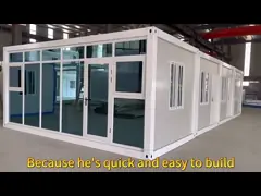 Rainproof Folding Container House Customization Fold Out Shipping Container House