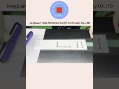 Tactile Rasied Buttons Membrane Touch Panel With Nicomatic Female Connector