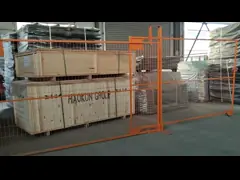 Power Coated Movable Temporary Fence 6x10ft Welded Fencing Simple Structure