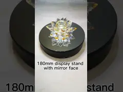 China 360 Degree Rotating Led Light Solar Display Stand For Displaying Mobile Phones Jewelry Watch supplier
