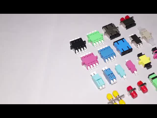 Fiber optic adapters for connection between various fiber optic cables