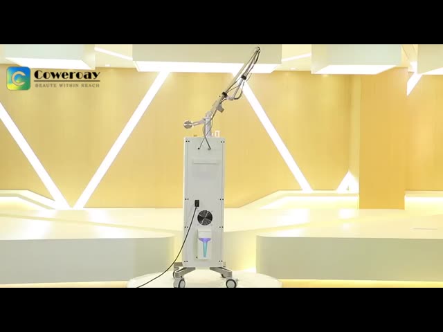 10600nm Fractional Co2 Laser Machine Removal Удаление шрамов с помощью радиочастотного лазера Co2 видео