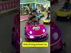 Rechargeable Battery Powered Children's Driving Simulation School Car