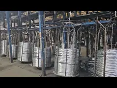 Zinc Coated 14 Gauge Galvanized Wire Steel Z30-360g For Chain Link Fence