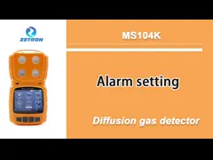 「Alarm Setting」MS104K Portable Gas Monitor for CO / H2S / O2 Detect