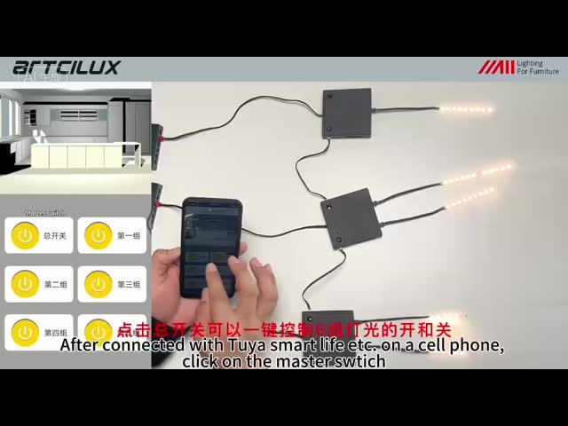 リモコン ワイヤレス センサー スイッチ 2.4GHz 家庭用照明用 表面マウント