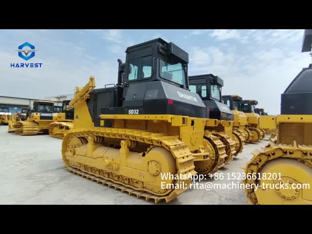320hp Crawler Bulldozer Shantui SD32 10m3 With Single Shank Ripper