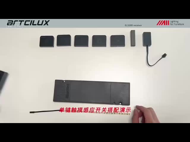 S1015D 黒色超薄型電源無線受信機コントローラ, 12/24VDC, 60W, 表面マウント, 48.4*26.2*15.2mm