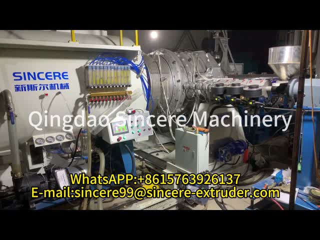 HDPE PVC PE 波紋パイプマシン エクストルーダー 110mm 400mm