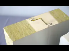 Acoustic Resistance Rockwool Sandwich Panel Insulation PU sealing