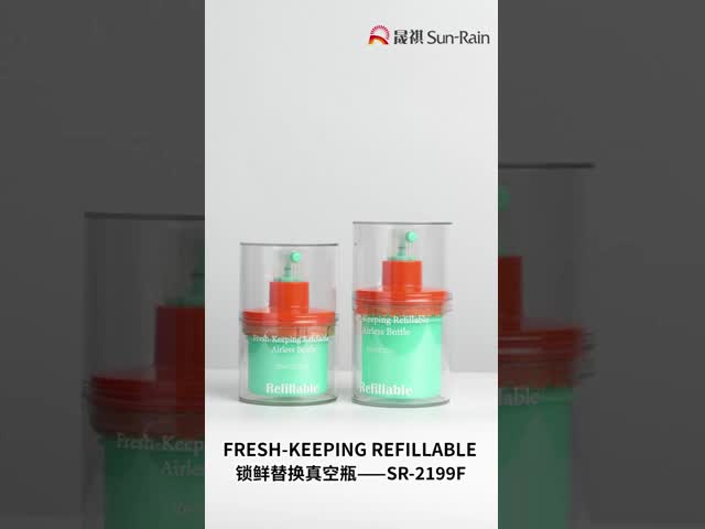 ホットスタンプとカスタマイズされた色で化粧クリームのための30ml50ml空気のないポンプボトル