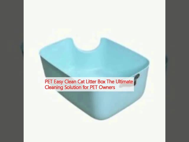 Easy Clean Pellet Cat Litter Box PET Small Litter Box Blue Grey