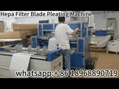 220V / 380V HEPA Filter Making Machine Electric Blade Pleating Machine Stainless Steel video