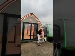 Luxury Waterproof PC Bubble Tent House Camping Prefab House Transparent Dome Glamping House