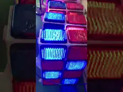 Solar Warning Strobe Light Road Construction Safety Red And Blue Flashing Light