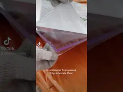 8mm Clear Polycarbonate Sheet Impact Resistant Perfect For Protective Barriers And Safety Glazing