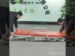 Aluminium Alloy Chair Type Ambulance Stretcher With Adjustable Back For Emergency Rescue And Rescue In Limited Space