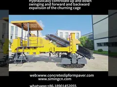Railway Slip Form Concrete Machine 3m Road Construction Paver Machine