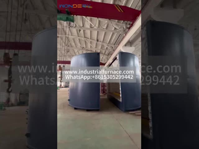 Vertical Side-Loading Heat Treatment Furnace with 300-ton Capacity and 8-Zone Precision Control for 1000 °C Large Rotors