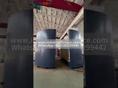 Vertical Side-Loading Heat Treatment Furnace with 300-ton Capacity and 8-Zone Precision Control for 1000 °C Large Rotors