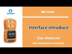 MS104K Gas Detector Interface Introduce with Temperature and Humidity