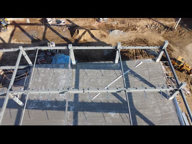 プレハブの構造の鋼鉄建築材料の倉庫ライト鉄骨フレームの構造