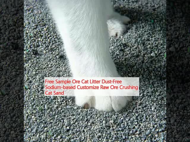 Sodium Based Ore Cat Litter Customize 100 Dust Free Cat Litter