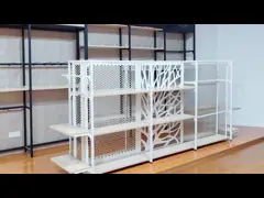 Customized Cold Rolled Steel Supermarket Display Shelving Durable