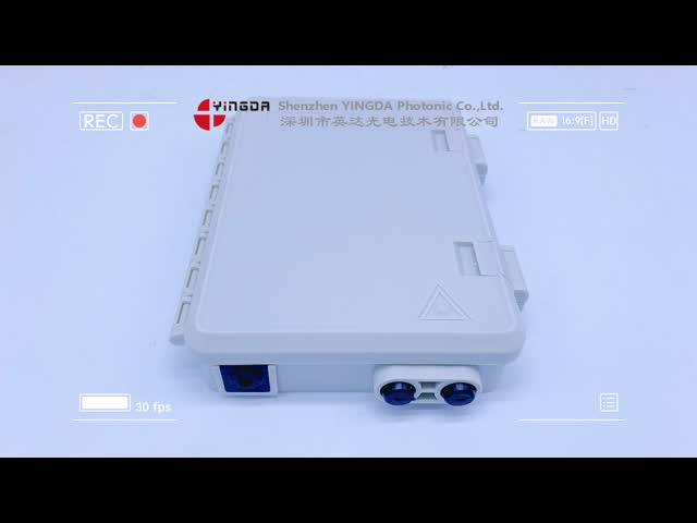 Wall Mounting SC 2 Core Optical Fiber Terminal Connection Box with Waterproof Sealing and Rubber Seals