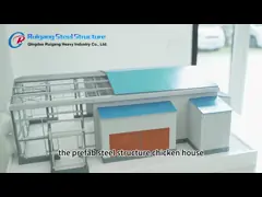 Prefabricated Steel Structure Poultry House Easy Cleaning For Pig Farming