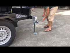 portable solar led screen display trailer