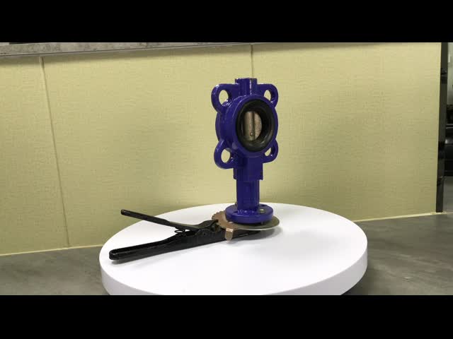 Centerline Concentric Wafer Type Butterfly Valve Dn100 Pn16 Epdm Seat Handle Operated