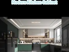 Hotel Modern Kitchen Cabinet with Stainless Steel Door Material and Lacquer Finish