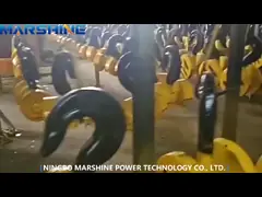 Double Sided Hooks Stringing Block Anti-Static Portable Steel Lifting Electric Hoist Pulley Block