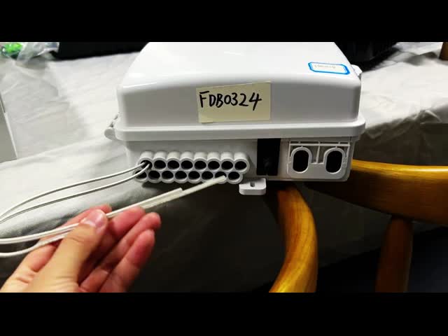 Customizable Logo And Laser Marking Fiber Optic Splitter Box For FTTH Networks 24 Core Capacity IP65