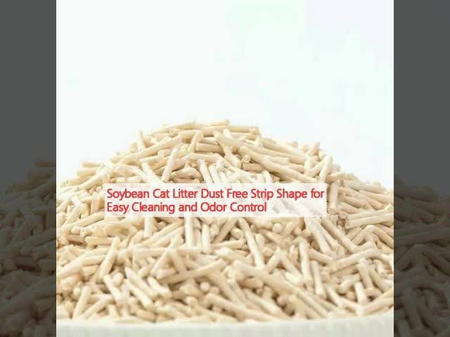 Soybean Cat Litter Dust Free Strip Shape for Easy Cleaning and Odor Control