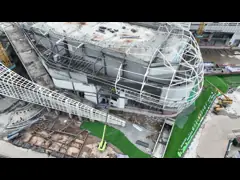 OEM Steel Structure, Prefabricated Pipe Metal Truss Buildings and Sports Stadiums