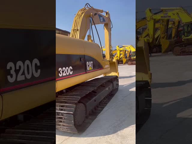 CAT 320C Secondhand Crawler Excavator with Maximum Digging Depth of 6550mm and CAT 3066 Engine Model