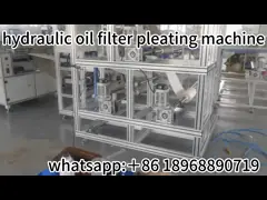 Stainless Steel Hydraulic Filter Pleating Machine 4KW 380 Pleats/Min Speed video