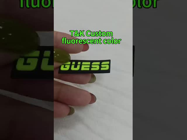 Non - Toxic Oval Creative Rubber Logo Patches For Garments / Children Bags
