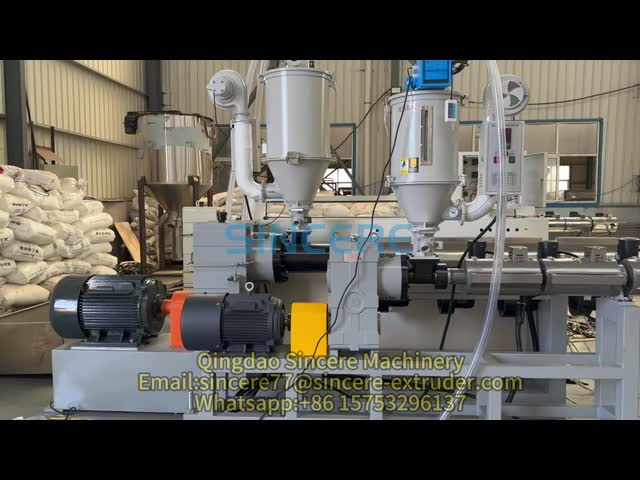 OEM PP PE PPR パイプエクストルーダー シングルスクリュー PVC 4パイプエクストルーションライン